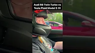 Audi R8 Twin Turbo vs Tesla Plaid Model S 🙄😱