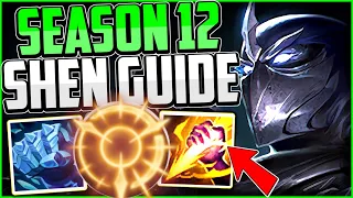How to Play Shen Jungle & CARRY for Beginners Season 12 + Best Build/Runes | League of Legends