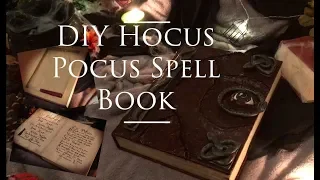 DIY Hocus Pocus Spell Book (Real stitches and hideaway compartment)