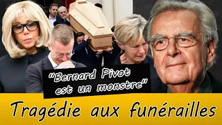 🔆 16h51: Brigitte Macron est devenue folle et a crié aux funérailles: "Bernard Pivot est un monstre"