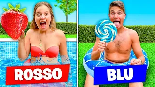 MANGIAMO SOLO CIBO DEL COLORE DEL NOSTRO COSTUME IN PISCINA!! *24 ORE*