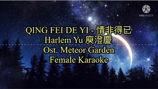 QING FEI DE YI 情非得已 Female Karaoke