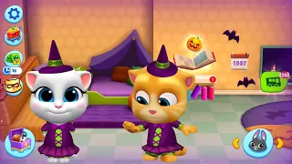 My Talking Tom Friends Spooky Halloween Update 1507 | Criss-Cross Dress vs Magic Hat