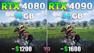 RTX 4080 vs RTX 4090 - Test in 10 Games