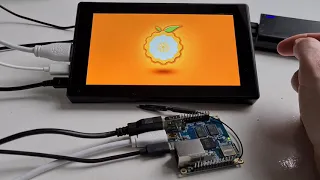 【Reproduced】Orange Pi Zero2 TV box SBC connected to USB touch screen test Android 10 systeme