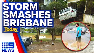 Severe storms expected to batter south-east Queensland with rain and giant hail | 9 News Australia