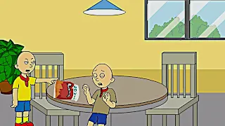 Classic Caillou Eats Caillou's Chips and Gets Grounded