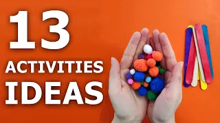13 DIFFERENT LEARNING ACTIVITIES IDEAS - Activities for 2 year old At Home