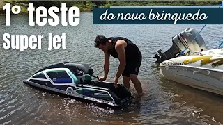 1° teste do super jet, jet sky kawasaki SX650