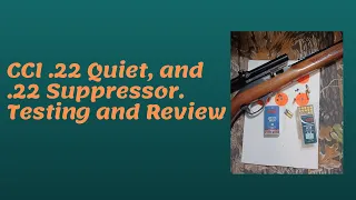CCI .22 Quiet, and CCI .22 Suppressor Testing and Review