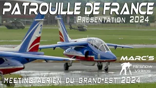 4Kᵁᴴᴰ Le Meeting Aérien du Grand Est 2024  Patrouille de France  Présentation 2024
