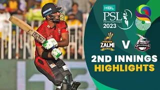 2nd Innings Highlights | Peshawar Zalmi vs Lahore Qalandars | Match 23 | HBL PSL 8 | MI2T