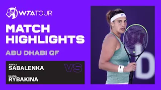 Aryna Sabalenka vs. Elena Rybakina | 2021 Abu Dhabi Quarterfinal | WTA Highlights