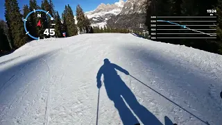 🇮🇹 🎿 Val Gardena, Dolomiti Superski. Ciampinoi 3 (⚫️)🌲