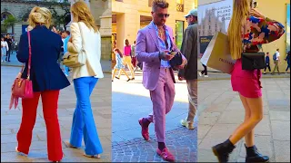 HOW People wearing in MILAN FASHION WEEK 2022 Fall/Autumn Outfits Ideas [4K Ultra HD]