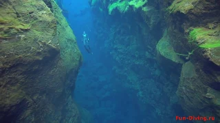 Freediving in Silfra (Iceland) // Фридайвинг в Силфре (Исландия)