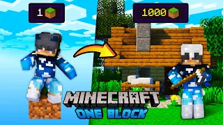 Wykopałem 1000 BLOKÓW Na Świecie z JEDNYM BLOKIEM! (minecraft one block)