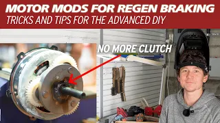 How to get REGEN braking from your geared hub motor. Lock that clutch!