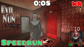 Evil nun maze - World record (0:05), floor 1, speedrun