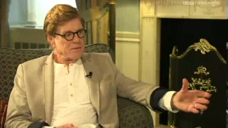 NEWSNIGHT: Redford on "All is Lost" - and America's "embarrassing" leaders