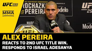 Alex Pereira Reacts To 2nd UFC Title Win, Responds To Israel Adesanya | MMA Fighting