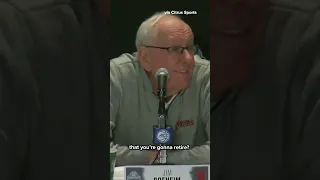 Jim Boeheim spoke to reporters postgame about whether or not he was retiring 👀