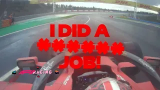 F1 2020 Turkish GP - Charles Leclerc Onboard | Post Race Team Radio Rant | I did a ****** job!