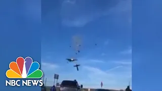 World War II planes collide mid-air during Dallas airshow