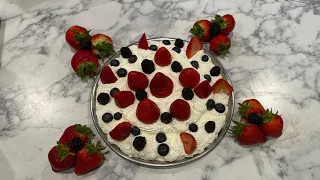 Pavlova recipe | fruits  dessert cake | easy to make