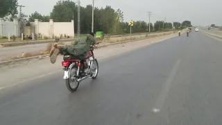 70 cc Bikes race in motorway peshawar 2019