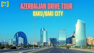 [4K 60fps] Azerbaijan Drive Tour | Driving in Baku ( Bakı ) City