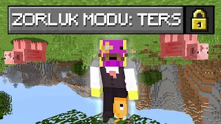 Her Şey Ters! Minecraft Ama Yerçekimi Tepetaklak