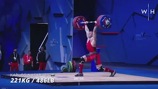 KARLOS NASAR 221 kg Clean and Jerk  WORLD RECORD  2023