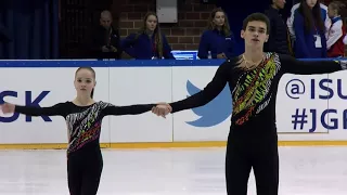 Полина Костюкович - Дмитрий Ялин ПП ISU JGP Gdansk 2017-2018