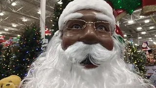 Black Santa Claus , Singing Old Saint Nick , Telling A Christmas Story, Lowes 2023 ❄ 🎄🎅❤