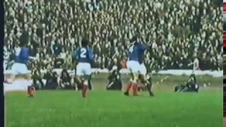 Alfie Conn scores for Rangers in the 1973 Scottish Cup final