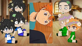 haikyuu! реакция команды хинаты и кагеямы на хинату шоё. react to hinata shoyo.