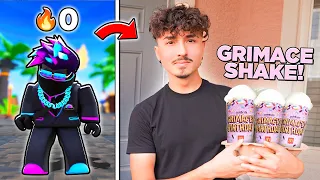 If I lose, I drink THE GRIMACE SHAKE...(Roblox BedWars)