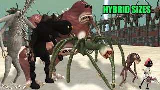 Hybrid Size Comparison | Hybrid Horror Arena [S3] | SPORE