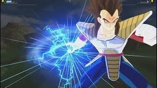 Vegeta (Scouter) transforms into a Golden Oozaru and a Super Saiyan 4 (DBZ Tenkaichi 3 SSJ4 Mod)