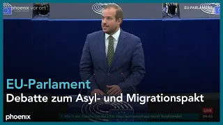 EU-Parlament: u.a. Verabschiedung des Asyl- und Migrationspakets