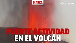 El volcán sigue con una intensa actividad estromboliana I MARCA