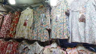 Ladies Dresses in Pratunam Morning Market #pratunam #bangkok #thailand #dresseswholesale