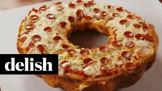 Giant Pizza Bagel | Delish