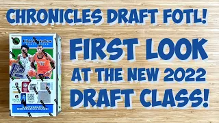 2022 Panini Chronicles Basketball Draft Picks First Off The Line FOTL Box Break! New 2022 Rookies!