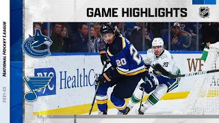 Canucks @ Blues 3/28 | NHL Highlights 2022