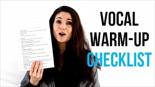 Freya's Singing Tips: Vocal Warm-Up Checklist