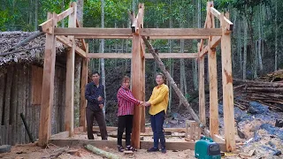 FULL VIDEO: 35 days Build Wood Kitchen, Complete the solid kitchen | Free Life