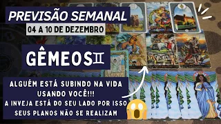 Signo GÊMEOS ♊04a10/12/2022:MUITO CUIDADO😱🐍ESTÃO TE USANDO PARA SUBIR NA VIDA/ INVEJA Previsão tarot