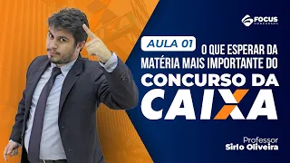 📍 Aula 1 - O que esperar da matéria mais importante do concurso da Caixa? - Com prof. Sirlo Oliveira